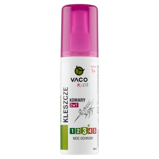 VACO KIDS Płyn na kleszcze, komary i meszki dla Dzieci (pump spray) 80 ml Vaco