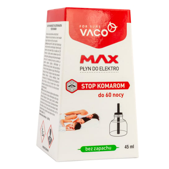 VACO Wkład do elektro MAX - płyn na komary (60 nocy) 45 ml VACO Retail