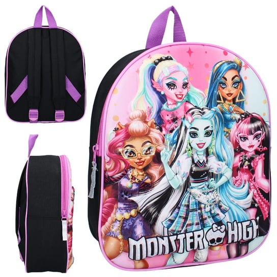 Vadobag Mały Plecak Przedszkolny Dziecięcy Monster High Nadruk 3D Inna marka