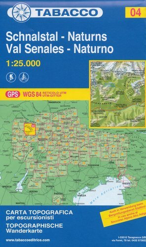 Val Senales - Naturno. Mapa 1:25 000 Opracowanie zbiorowe