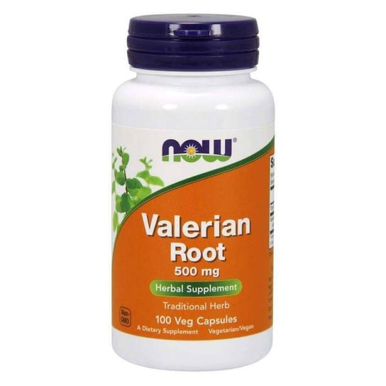 Valerian Root (Waleriana) - Kozłek Lekarski 500 mg ( Suplement diety, 100 kaps.) Now Foods