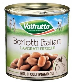 VALFRUTTA Borlotti Italiani ciemna fasola 400 g Inna producent