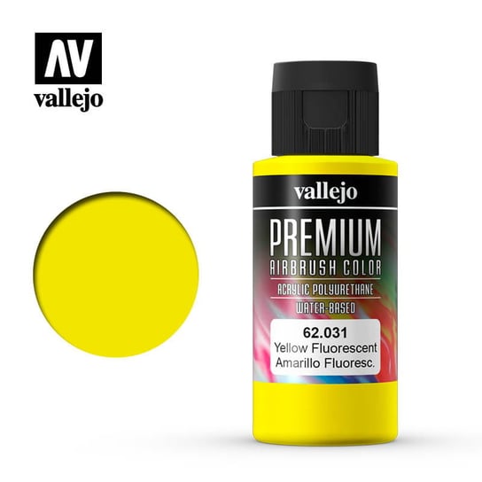 Vallejo 62031 Fluorescent Yellow Premium 60ml Vallejo