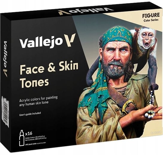 Vallejo: 70.258 - Model Color - Figure - Face & Skin Tones (16 x 18 ml ...