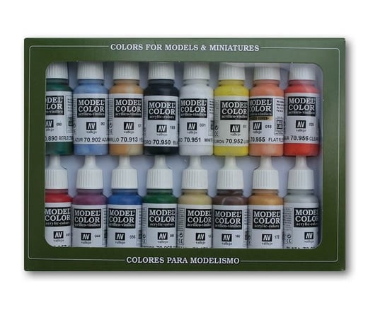 Vallejo 70140 Basic Colors USA Model Color Zestaw 16 farb 17ml Vallejo