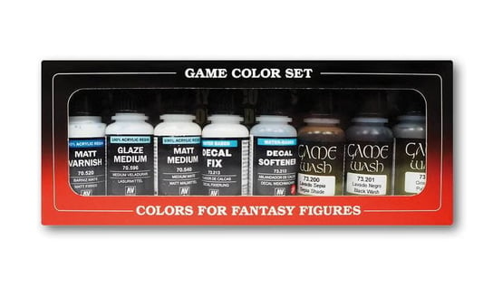VALLEJO 73999 Game Color - Auxiliaries and washes Paint set Vallejo