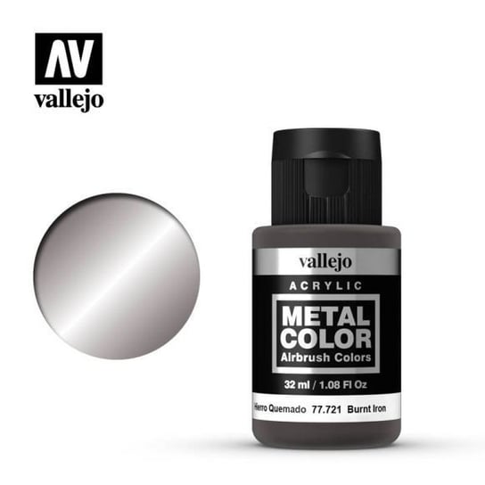Vallejo Metal Color 77.721 Burnt Iron Vallejo