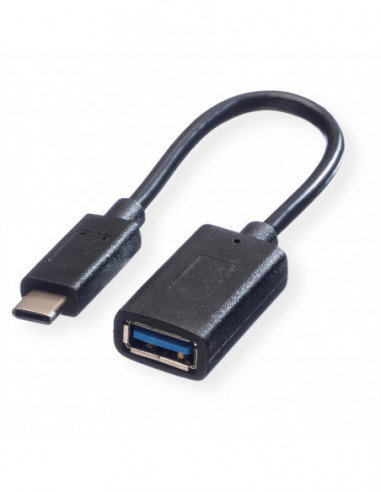 VALUE Cableadapter, USB 3.2 Gen 1, C-A, M/F, OTG, czarny, 0,15 m Inna marka
