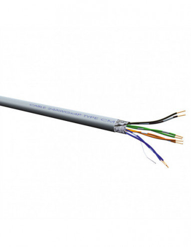VALUE FTP Cable Cat.5e (Class D), Solid Wire, grey, 300 m Value