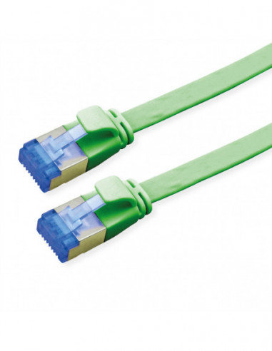 VALUE FTP Patch Cord, Cat.6A (Class EA), extra-flat, zielony, 1,5 m Value