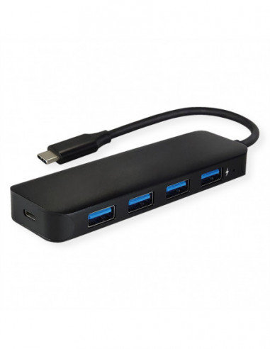 VALUE Hub USB 3.2 Gen 1, 4 porty, kabel połączeniowy typu C Inna marka