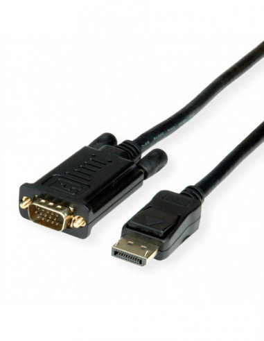 VALUE Kabel DisplayPort - VGA, M / M, czarny, 1,5 m Value