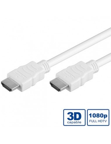 VALUE Kabel HDMI HighSpeed + Ethernet M/M, biały, 7.5m Value