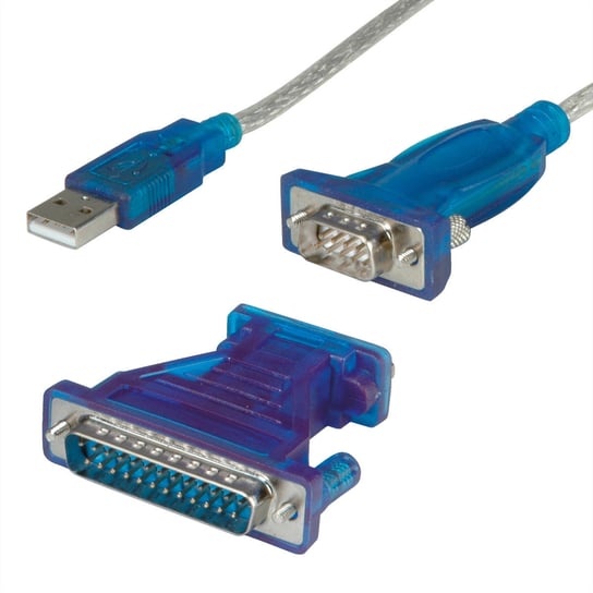 VALUE kabel konwertera USB - szeregowy DB9, turkusowy, 1,8 m Value