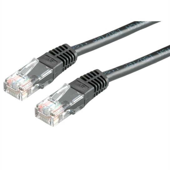 VALUE Kabel krosowy Cat.6 UTP (klasa E), czarny, 0,5 m Value