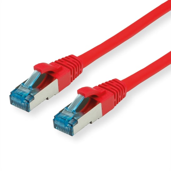 VALUE Kabel krosowy Kat.6A (klasa EA) S/FTP (PiMF), LSOH, czerwony, 0,3 m Value