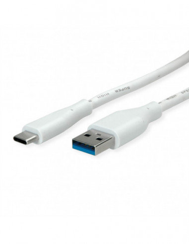 VALUE Kabel USB 3.2 Gen 1, A-C, M/M, biały, 2 m Value