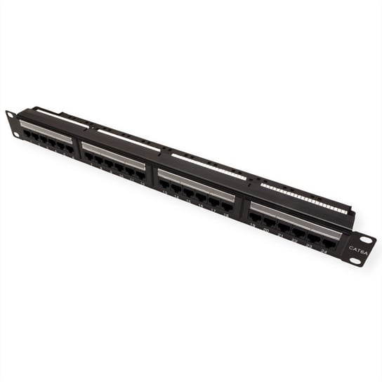 VALUE Patch panel kat. 6A (klasa EA) 19, 24 P, nieekranowany, czarny Value