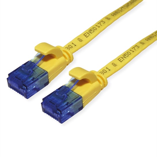 VALUE Patchkabel UTP, Cat.6A (Class EA), extra plat, geel, 1,5 m Value