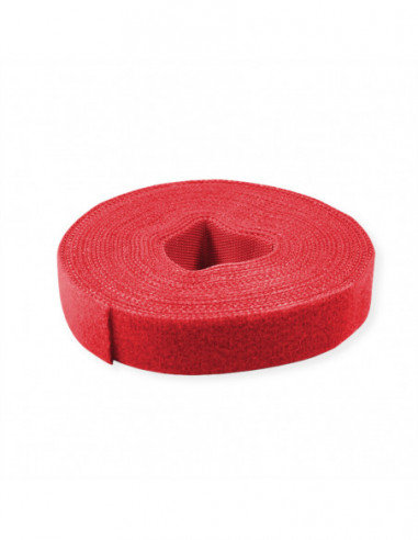 VALUE Strap Cable Tie Roll, szerokość 10mm, czerwony, 25 m Value