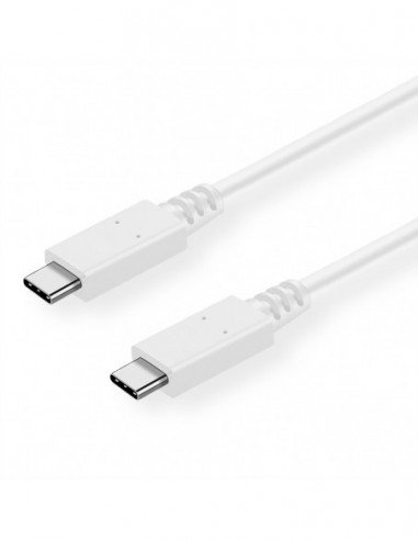 VALUE USB 3.2 Gen 2 Cable, PD (Power Delivery) 20V5A, z Emark, C-C, M/M, whit Value