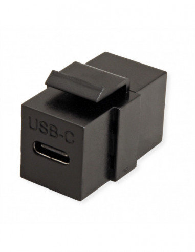 VALUE USB Type C Keystone Module, 1szt/zestaw, czarny Value