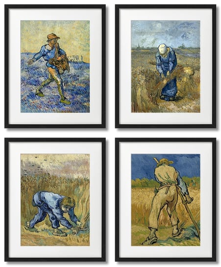 Van Gogh Siewca I Żniwiarze Plakaty DEKORAMA