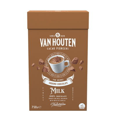 Van Houten Ground MILK czekolada mleczna 750g Van Houten
