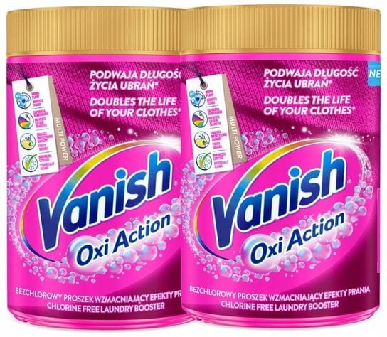 Vanish Oxi Action Odplamiacz W Proszku Pink 2 X 625G Reckitt Benckiser