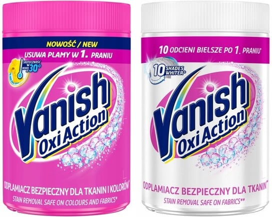 Vanish Oxi Action Odplamiacz W Proszku Pink I White 2 X 500 G Reckitt Benckiser