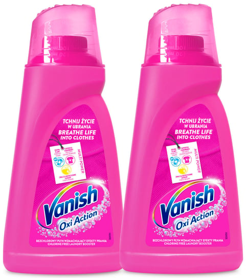 Vanish Oxi Action Pink Odplamiacz do kolorowych tkanin 2 x 1,5L Reckitt Benckiser