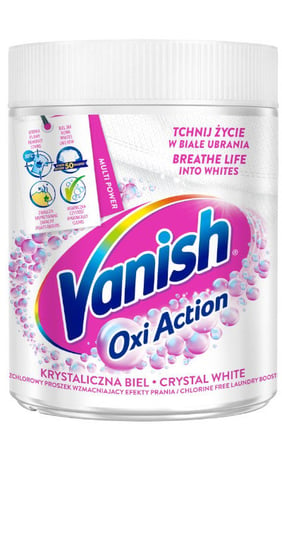 Vanish Oxi Action Pink odplamiacz do tkanin białych 470 g Vanish