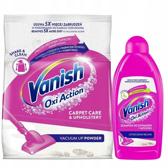 VANISH OXI ACTION Proszek i płyn do czyszczenia dywanów Reckitt Benckiser