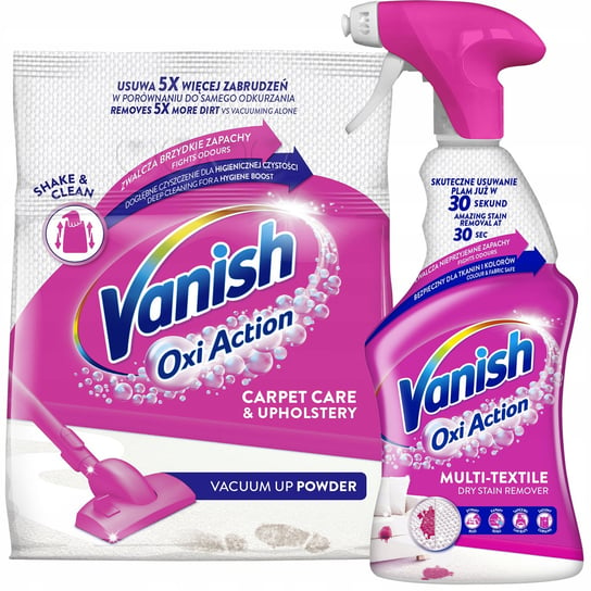 VANISH OXI ACTION Proszek i spray do czyszczenia dywanów Reckitt Benckiser
