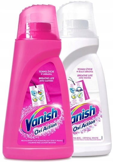 Vanish Oxi Action Zestaw odplamiacz żel Pink White 2 x 1L Vanish