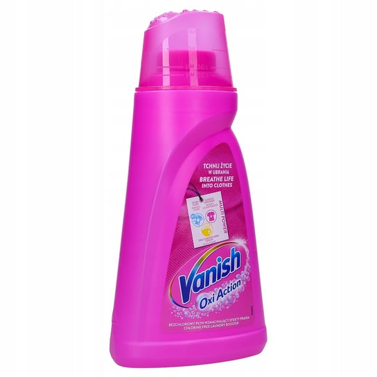 Vanish Oxi Pink Odplamiacz Płyn 1L Vanish