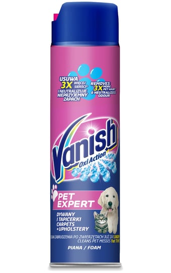 Vanish Pet Expert pianka do dywanów 600 ml Vanish