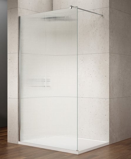 VARIO CHROME jednoczęściowa kabina prysznicowa Walk-In, montaż przy ścianie, szkło nordic, 700 mm Inna marka