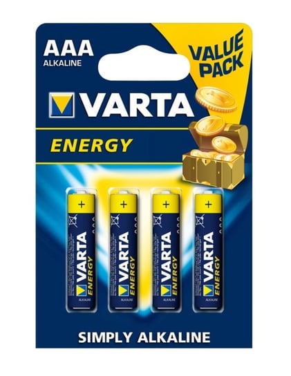 Varta Baterie Alkaliczne R3 AAA, blister 4szt Varta