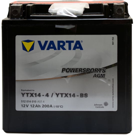 VARTA YTX14-4 YTX14-BS 12V 12Ah 200A L+ Akumulator motocyklowy Varta