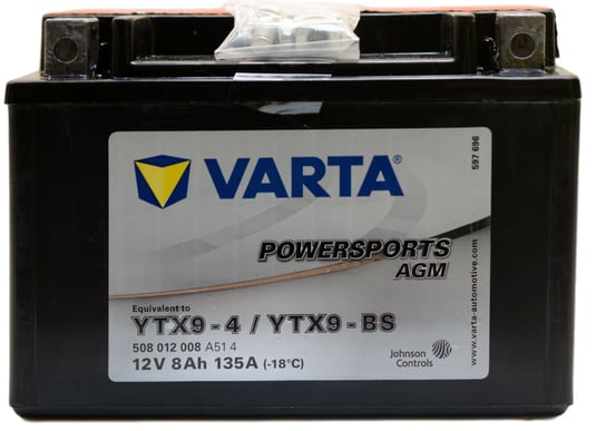 Varta Ytx9-bs Ytx9-4 12v 8ah 135a L+ Akumulator Motocyklowy Varta
