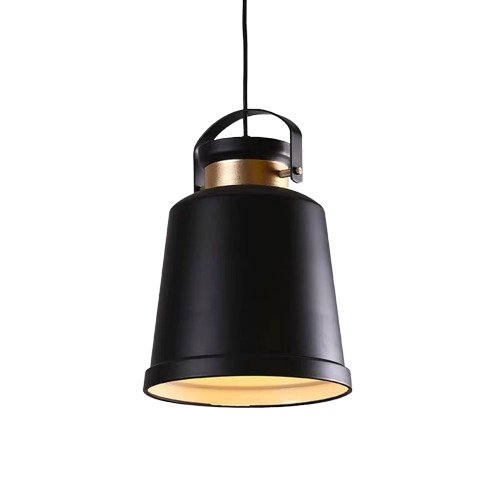 Vasco - fabryczna lampa wisząca czarna  loft 26 cm Iluminar