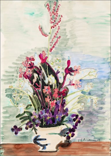 Vase of Flowers, Ernst Ludwig Kirchner - plakat 29,7x42 cm Galeria Plakatu