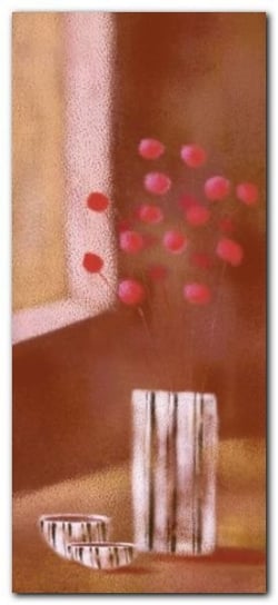 Vase Of Red Flowers plakat obraz 23x50cm Wizard+Genius
