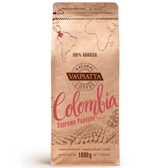 Vaspiatta Natural Colombia 100% Arabica 1kg Vaspiatta