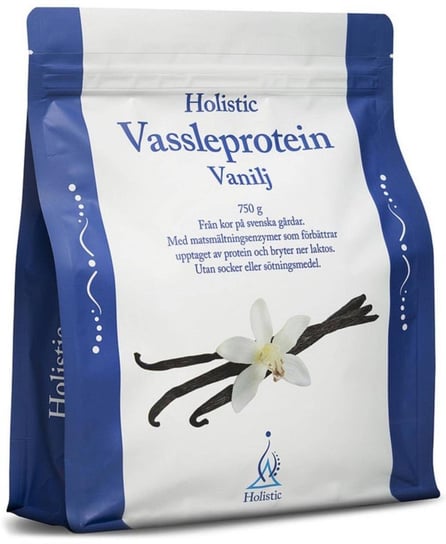 Vassleprotein, Koncentrat białek serwatkowych, smak waniliowy, 750 g Holistic