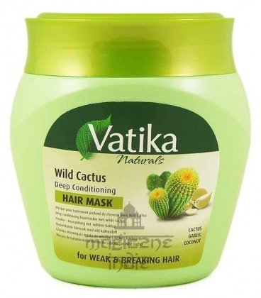 Vatika, Maska do włosów wypadających i łamliwych Dziki Kaktus 500 ml Vatika