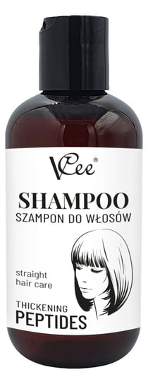 VCee, Pogrubiający szampon z peptydami do włosów prostych, 200 ml VCee