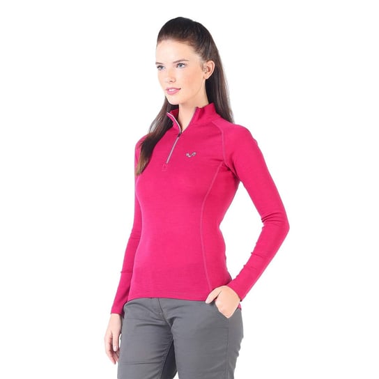 Vega - Koszula z Długim Rękawem 100% Wełną Merino M, Różowy Woolona