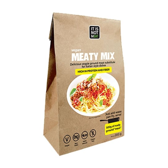 Vegan Meaty Mix Roślinny Zamiennik Mięsa 200 g Newfood Newfood